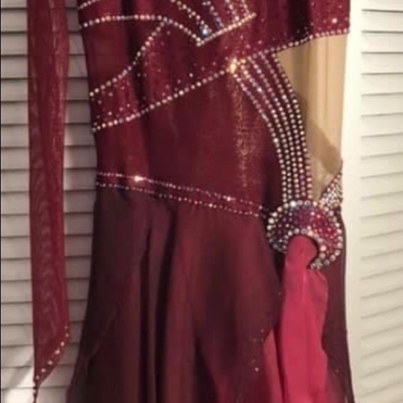 Custom Figure Skating Ice Dance Dress Adult Small - Picture 5 of 9